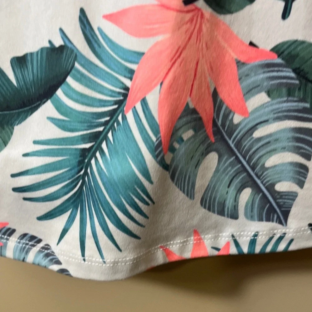 Kyodan Outdoor Tropical Palm Active Dress Size XS Built In‎ Shelf Bra Athleisure
